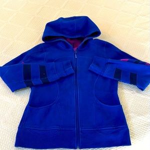 Lululemon Scuba Hoodie Cobalt Blue, purple and pink jacket Size 8 FL2